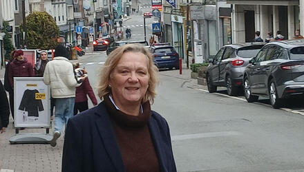 Ilse Roggeman in het centrum van Geraardsbergen